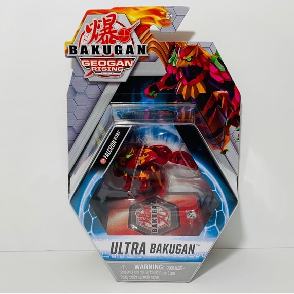🆕 Bakugan Ultra Falcron 3” Geogan Rising Collectible Action Figure/Trading Card - Picture 7 of 7
